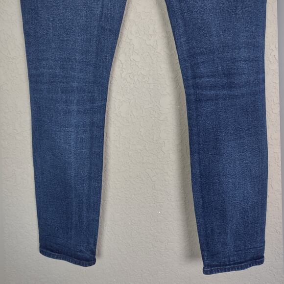 MOTHER The High Waisted Looker Crop Skinny Leg Jeans in Hot Rod Size 24 - Picture 10 of 16